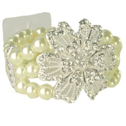 Vintage Beauty Corsage Bracelet - Cream