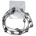 Angel Fire Corsage Bracelet - Silver