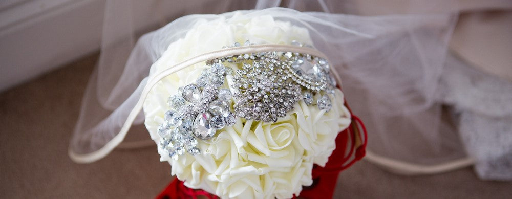 Add Some Sparkle to Your Hand-Tied Bridal Bouquets!