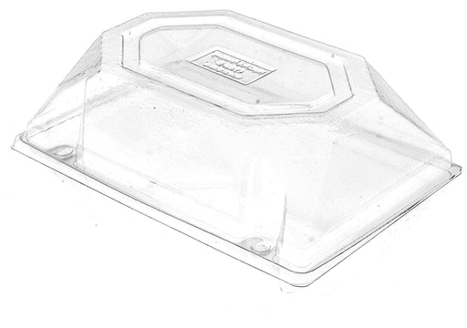 Corsage Box - Clear (11cm Height x 20.5cm Wide x 13.5cm Deep)