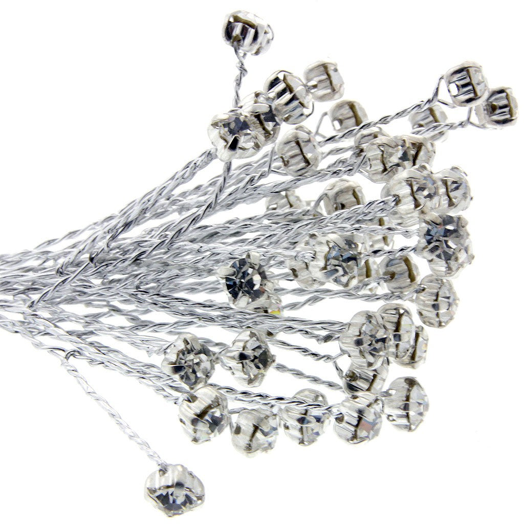 Corpetto Creations Rami Di Diamante Oro Rosa – 5 Mm, 3 Mazzi Da 6 Steli Per Composizioni Floreali E Fai Da Te - 2