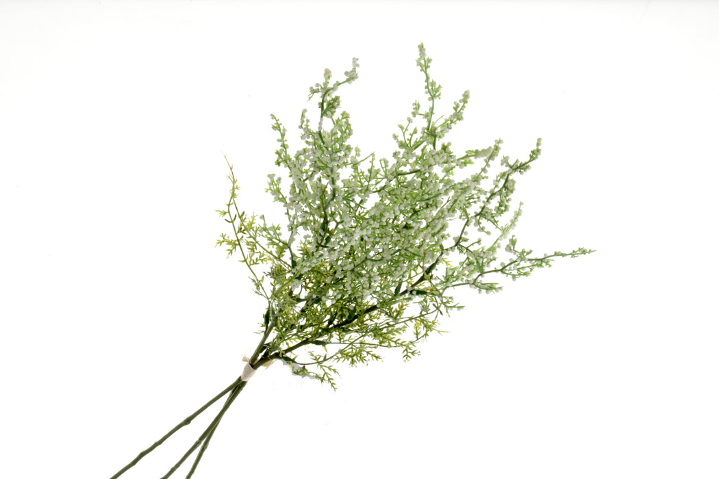 Heather Spray - White/Green (50cm long)