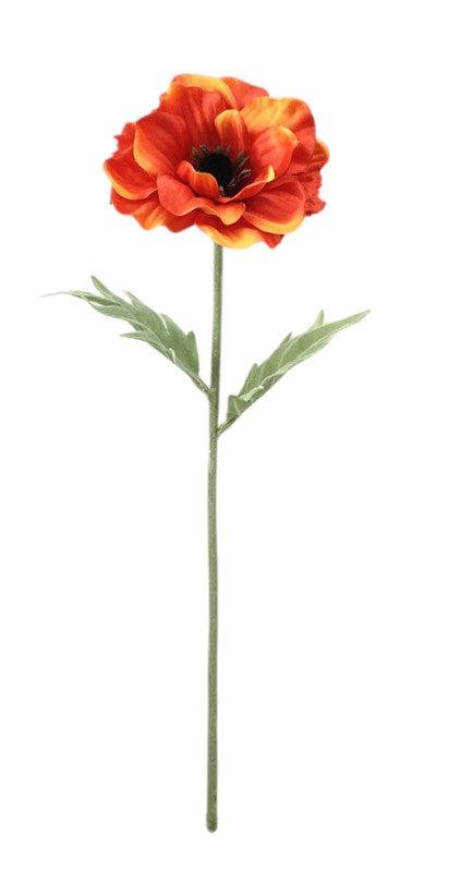Artificial Anemone - Orange (44cm long)