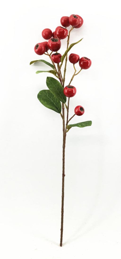 Artificial Berry Spray - Red (63cm long)