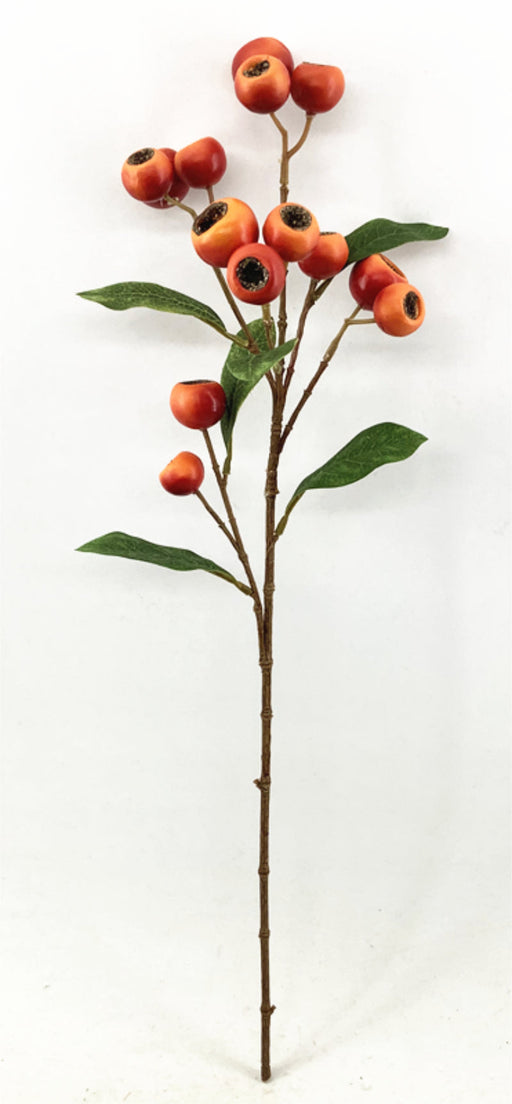 Artificial Berry Spray - Orange (63cm long)