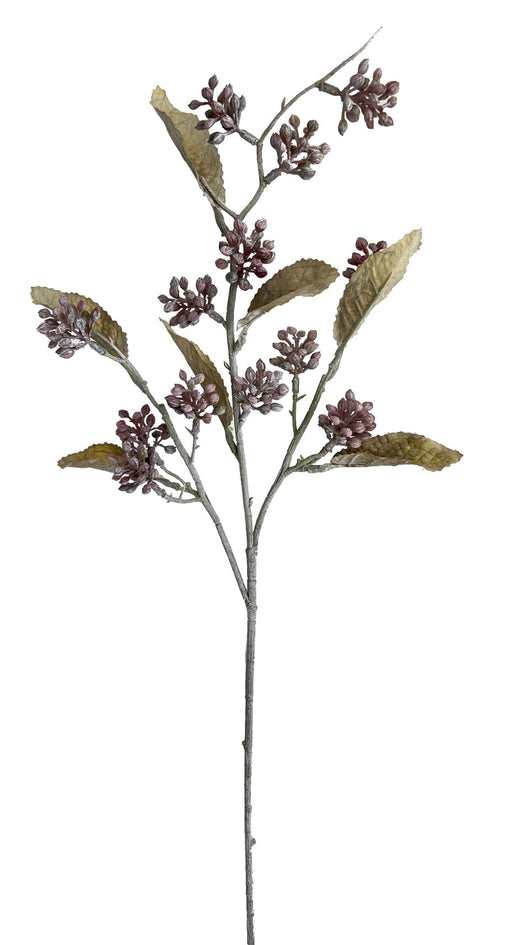 Artificial Berry Cluster - Green/Blue (48cm long)