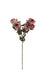 Artificial Dry Rose Bush - Pink (43cm long with 5 heads)