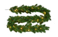 Artificial Evergreen Mountain Garland with LEDs - Green (140 tips, 275cm long)