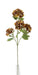 Artificial Hydrangea Spray - Yellow/Brown (88cm long with 4 heads)