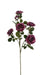 Artificial Open Rose Spray - Purple (69cm long with 6 heads)