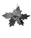 Artificial Poinsettia - Silver (45cm long)