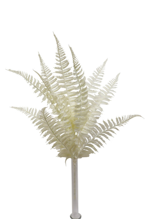50cm Boston Fern Bundle - White (50cm long with 10 leaves)