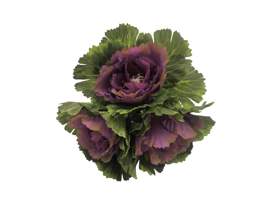 Artificial Cabbage Stem – Lilac/Green (22cm long)