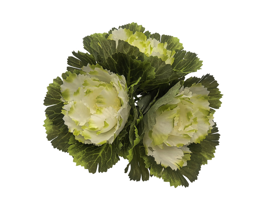 Artificial Cabbage Stem – White/Green (22cm long)