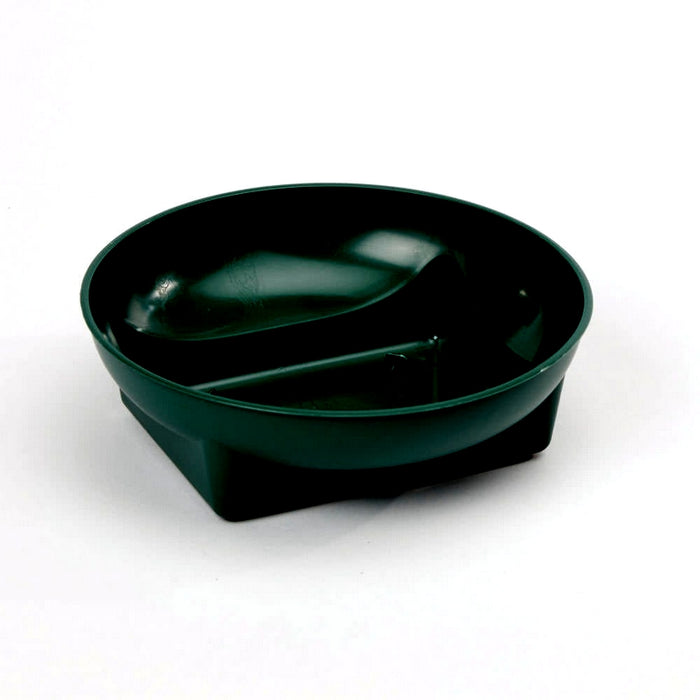 6 Inch Square Round Bowl - Green (15cm diameter, 25 per pack)