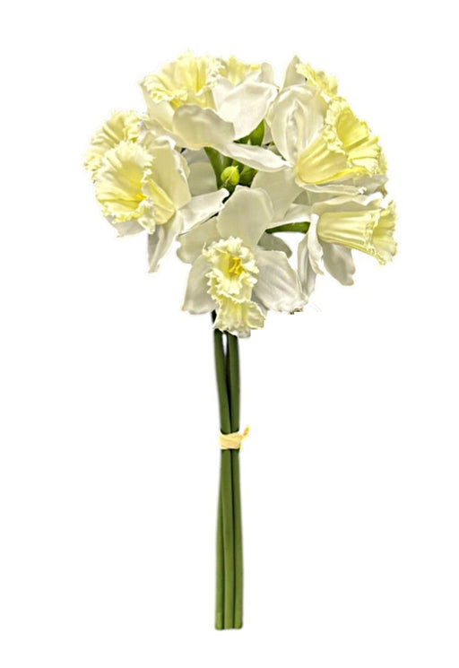 Daffodil Bunch - White/Ivory (9 heads, 39cm long)