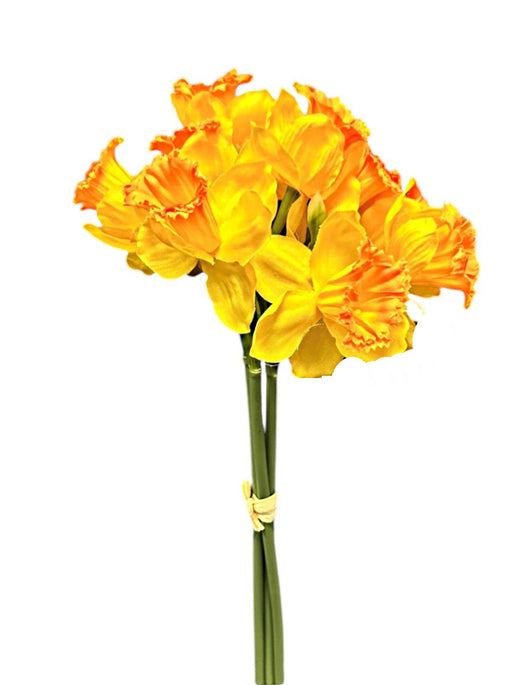 Daffodil Bunch - Yellow/Orange (9 heads, 39cm long)
