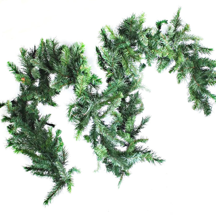 Deluxe Evergreen Mountain Garland - Green (9ft long, 210 tips)