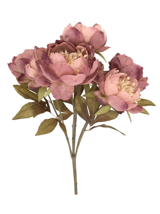 Duchess Peony Bunch - Pink (52cm long with 7 heads. 11cm diameter heads)