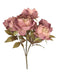 Duchess Peony Bunch - Pink (52cm long with 7 heads. 11cm diameter heads)