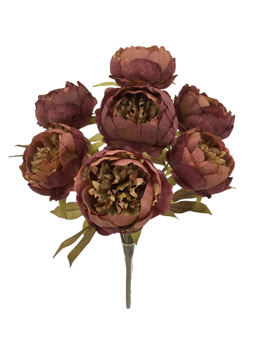 Duchess Peony Bunch - Mauve (52cm long with 7 heads. 11cm diameter heads)