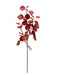 75cm Eucalyptus Spray - Red/Orange (75cm long with 36 leaves)