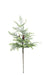 Frosted Cedar Branch With Pine Cones - Green (86cm long)