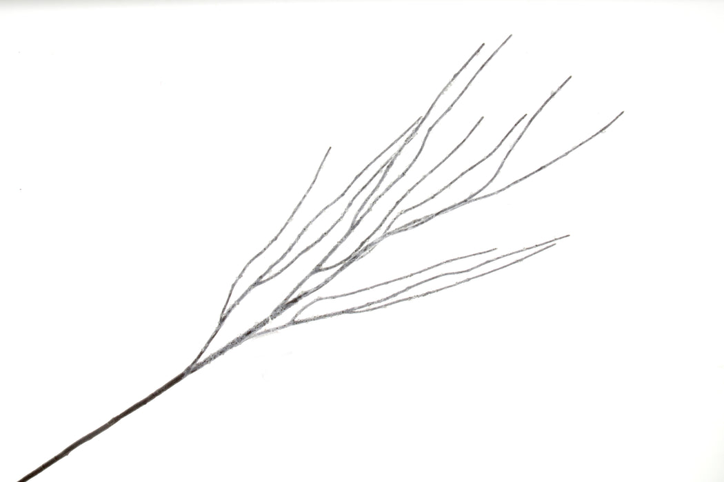 Frosty Twig Spray - Brown/White (93cm long)