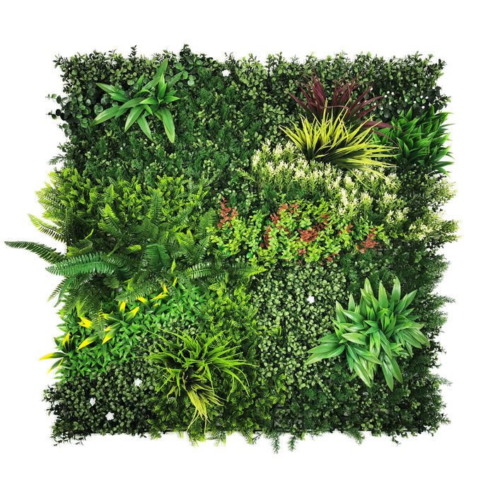 Plastic Foliage Tile - Green/White (1mx1m)