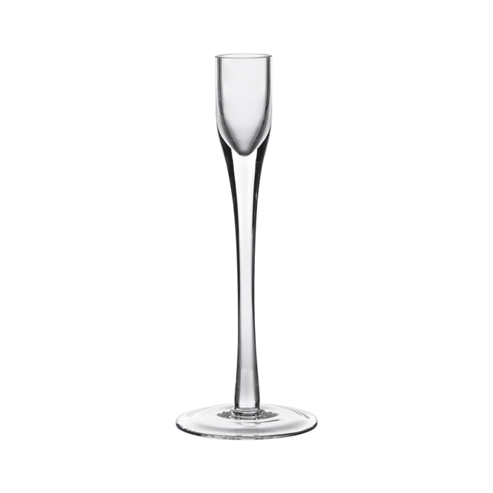 Glass Flute Candle Stick - Clear (25cm long)