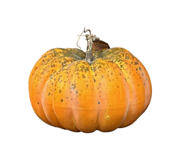 Artificial Pumpkin - Green/Orange (23cm diameter)