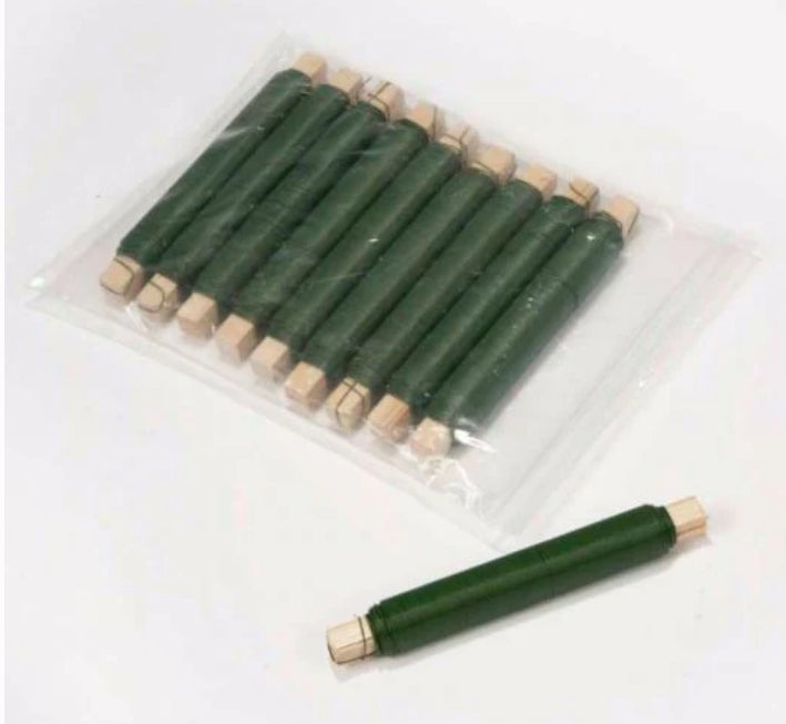 Green Wire 0.68mm Mossing Wire on Stick - Green  10 x 100g