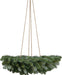 Hanging Blue Spruce Double Wreath with Rope - Green (280 tips, 60cm diameter with 75cm long rope)