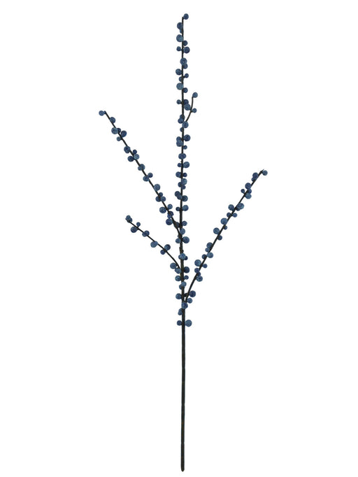 70cm Hard Berry Spray - Blue (70cm long)