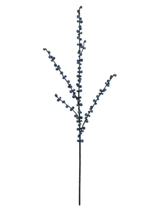 70cm Hard Berry Spray - Blue (70cm long)
