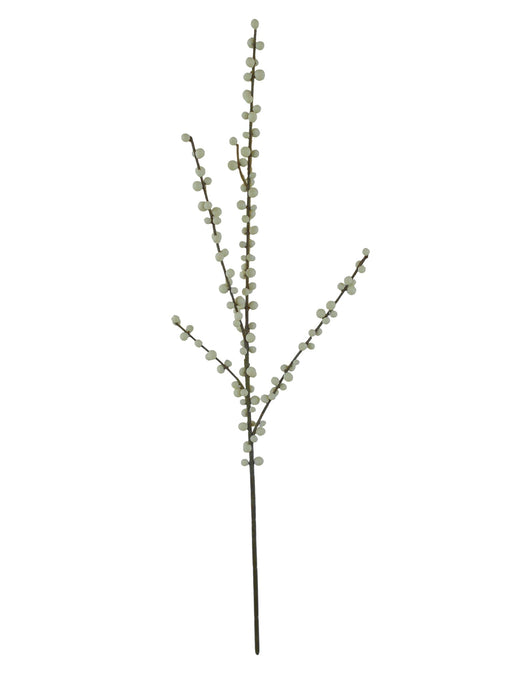 70cm Hard Berry Spray - White (70cm long)