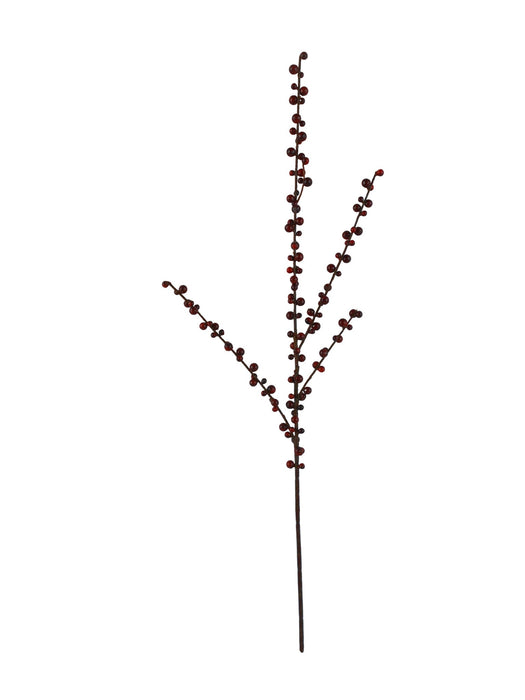 70cm Hard Berry Spray - Red/Burgundy (70cm long)