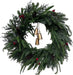 Highland Pine & Winterberry Wreath with Bells - Natural (60cm Diameter)