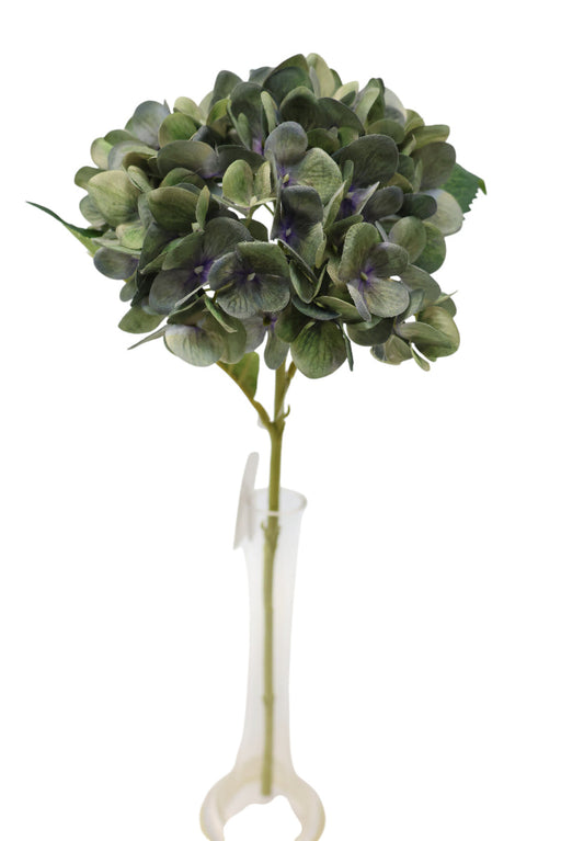 Artificial Hydrangea Stem - Blue/Turquoise (47cm long, 15cm diameter)