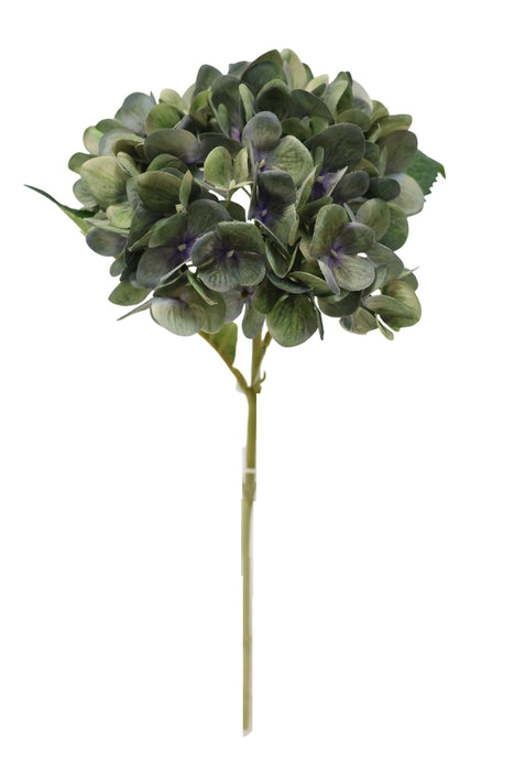 Artificial Hydrangea Stem - Blue/Turquoise (47cm long, 15cm diameter)