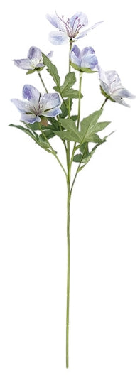 Heleborus Spray - Blue (5 heads, 49cm long)