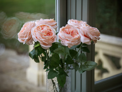 12 Silk Roses – Ivory Wedding Favor Flowers, 2.75" Artificial Bouquet Flowers