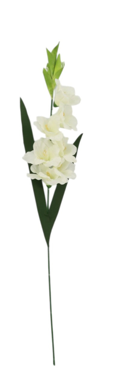 Large Gladiolus Spray - Ivory (7 heads, 90cm long)