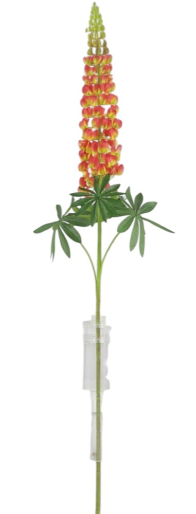 Artificial Lupin Spray - Red/Yellow (102cm long)