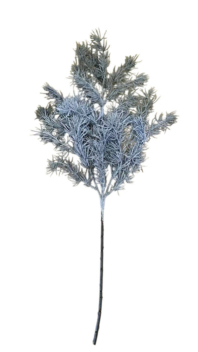 Snowy Nordic Pine Branch - White (74cm long)