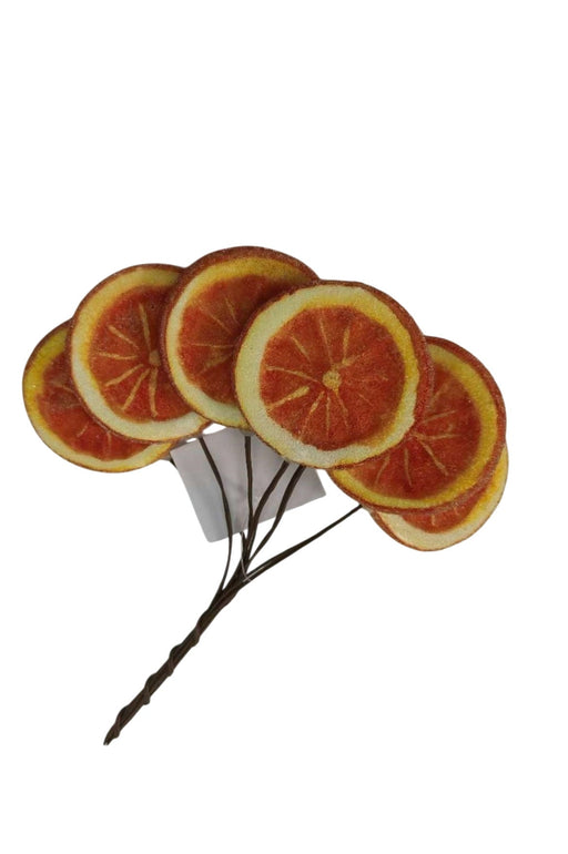 Orange Slices on Wire - Natural (6 slices, 65mm diameter)
