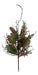 Glittered Pine and Pine Cone Spray - Natural (47cm Long)