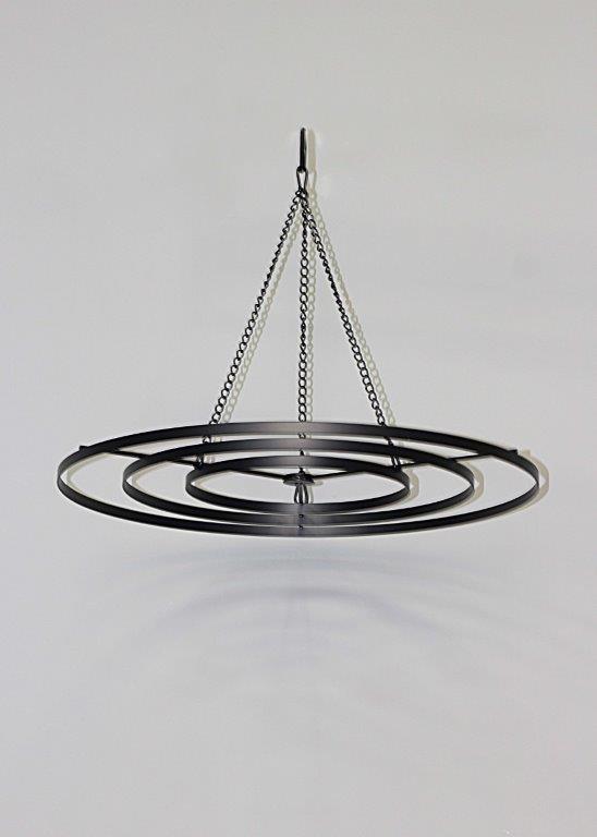 Round Ceiling Hanger - Black (60x60x45.5cm) — Corsage Creations