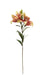 Artificial Lily Spray - Red/Orange(90cm long with 2 heads and a bud)