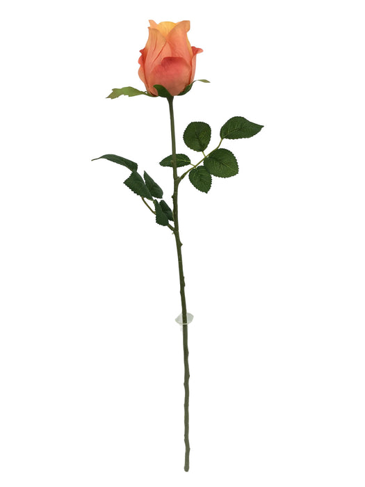 Artificial Rose Stem – Dark Peach (67cm long)